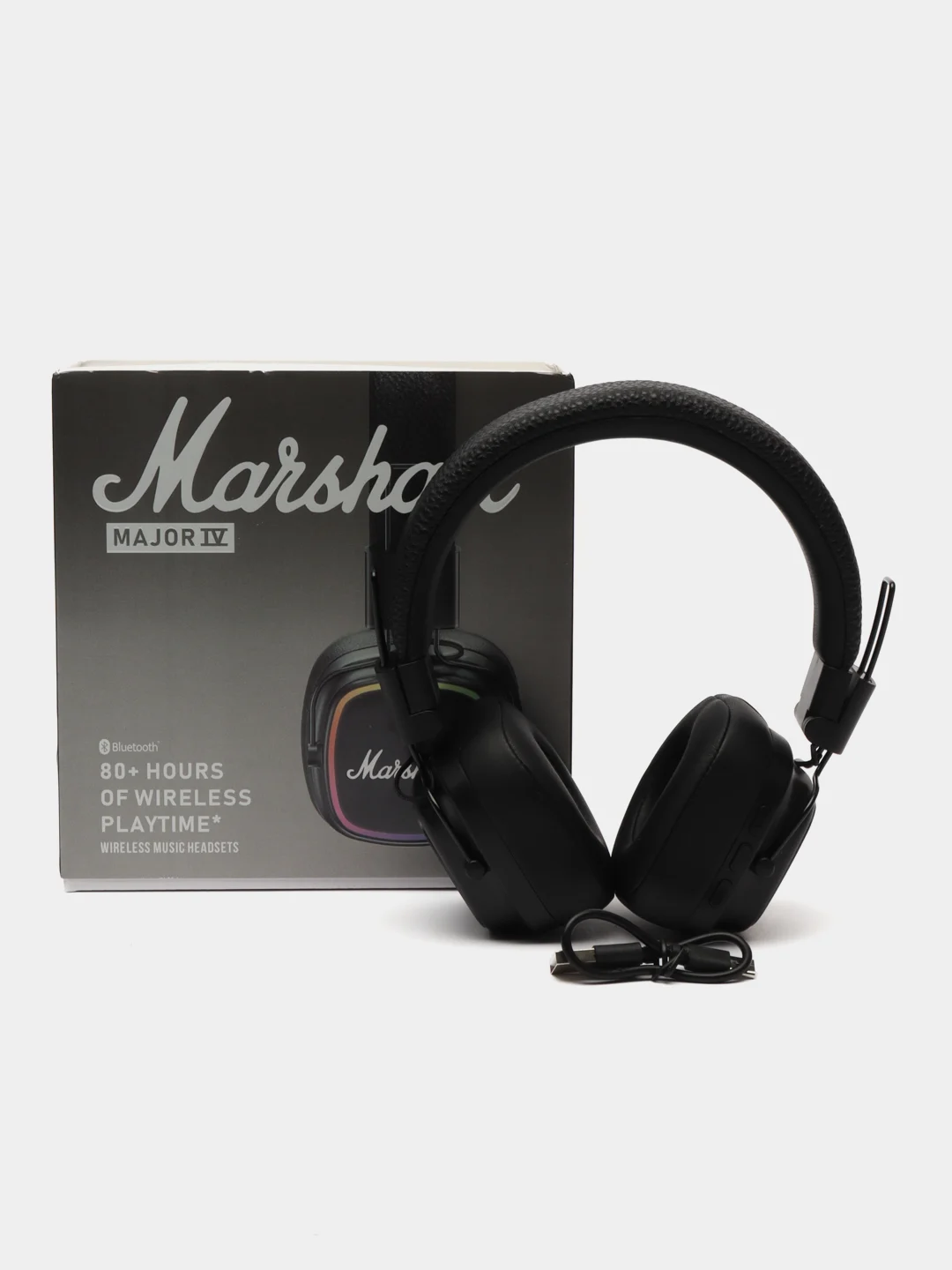Черный полноразмерные беспроводные наушники с Bluetooth, Marshall Major IV