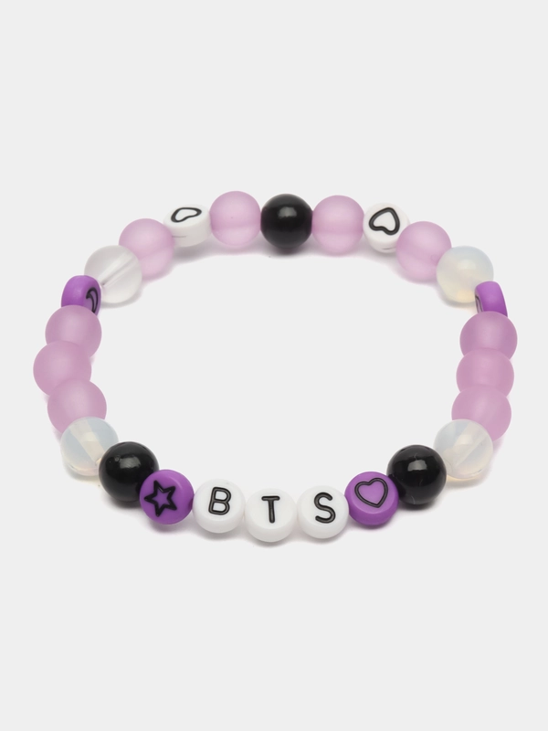 Браслет BTS из бисера и бусин/ БТС/ АРМИ/ARMY/корейский аксессуар / K-pop