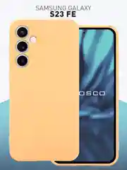 Манго чехол для Samsung Galaxy S23 FE силиконовый ROSCO матовый / прозрачный с защитой камер