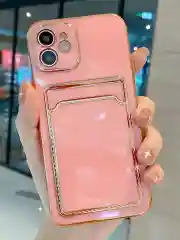 Зеленый чехол на айфон 11, для iPhone 13, 12 Mini 7/8 Plus/XR/XS/15 Pro Max, с карманом для карт