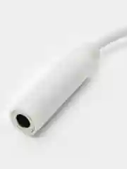 Белый переходник для айфон, аудио-разъём jack 3.5 mm,