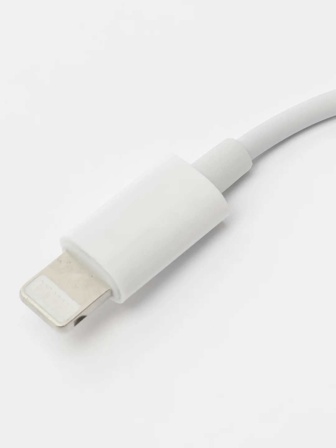 Белый переходник для айфон, аудио-разъём jack 3.5 mm,