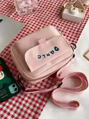Розовый сумка женская, через плечо, с принтом