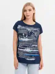 Индиго футболка женская