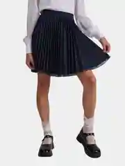 Индиго юбка школьная