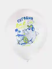 Шарики воздушные Brauberg, с днем рождения, мужчине, 10 шт, шары для фотозоны с приколами