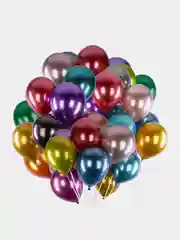 Шарики воздушные Brauberg Kids, набор шаров на день рождения, для фотозоны, 30 см, 50 штук