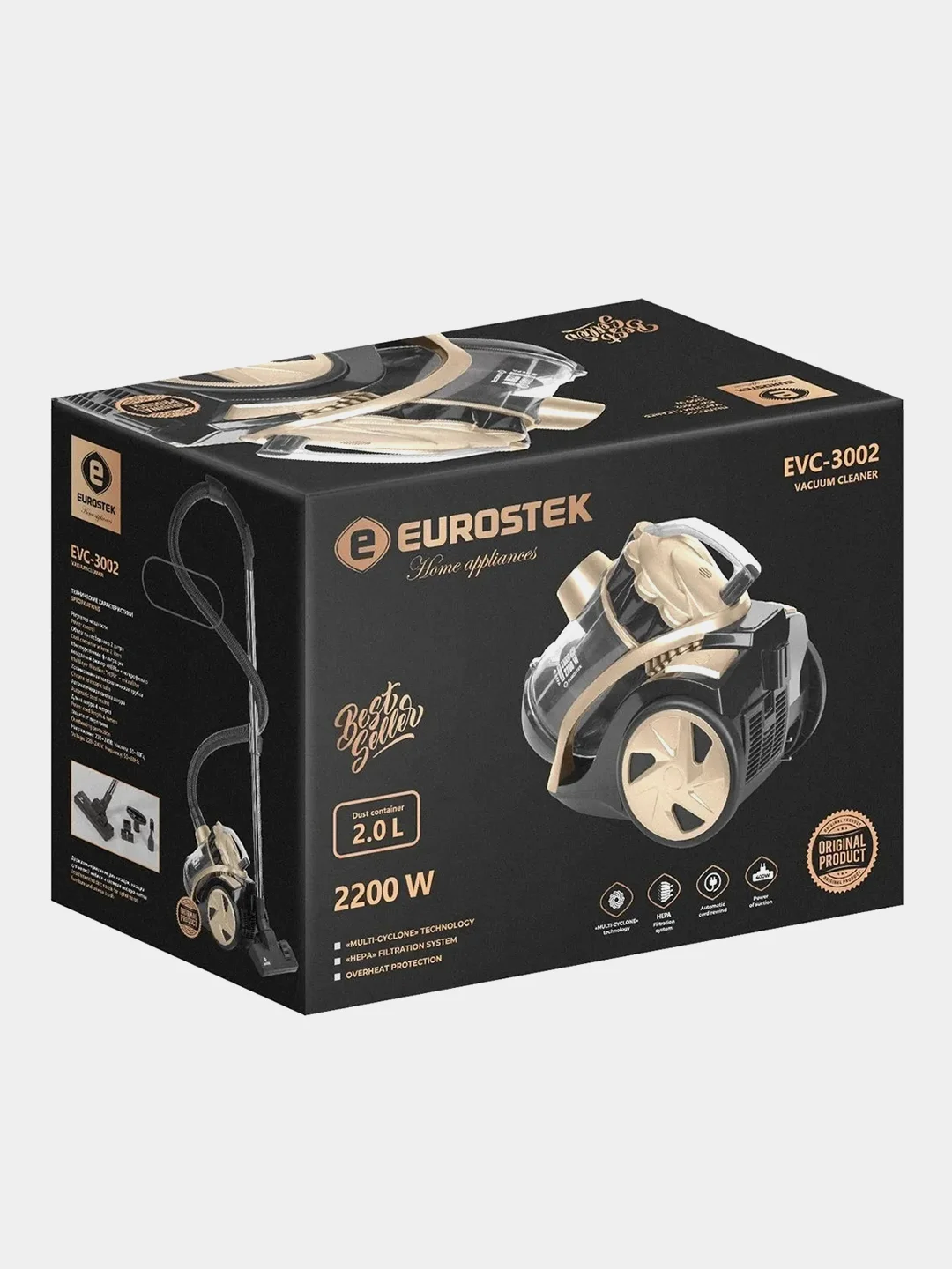 Пылесос Eurostek EVC-3002 2200Вт циклон