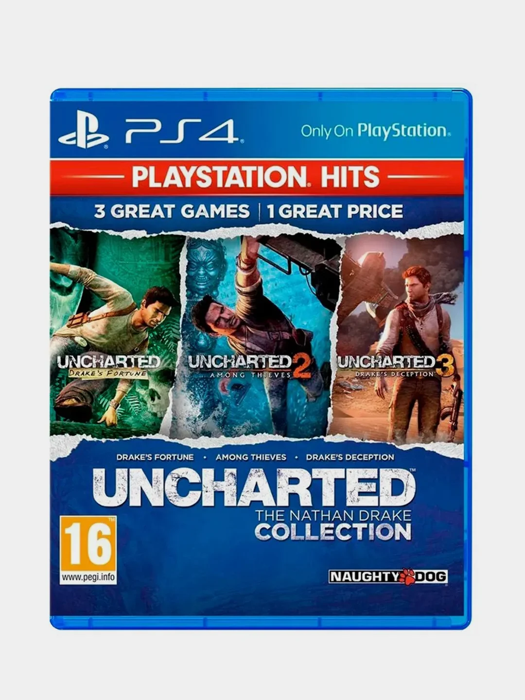 Синий ps4 Uncharted: Натан Дрейк Коллекция русские субтитры (БР111334)