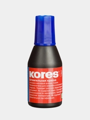 Краска штемпельная KORES, синяя, 28 мл
