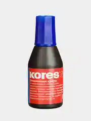 Краска штемпельная KORES, синяя, 28 мл