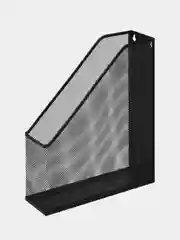 Лоток Attache, вертикальный, для бумаг, металл, сетка, черный, 1 отделение, 315x250x72 мм