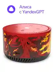 Алый умная колонка Яндекс Станция Лайт 5Вт с Алисой на нейросети YandexGPT