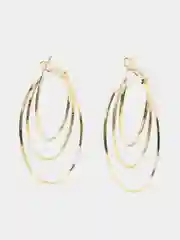 Золотой серьги кольца, конго тройные Корейская мода