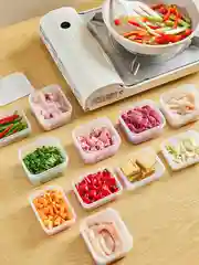 Прозрачный контейнер для хранения, заморозки продуктов, ланч-бокс, органайзер хранения мелких вещей