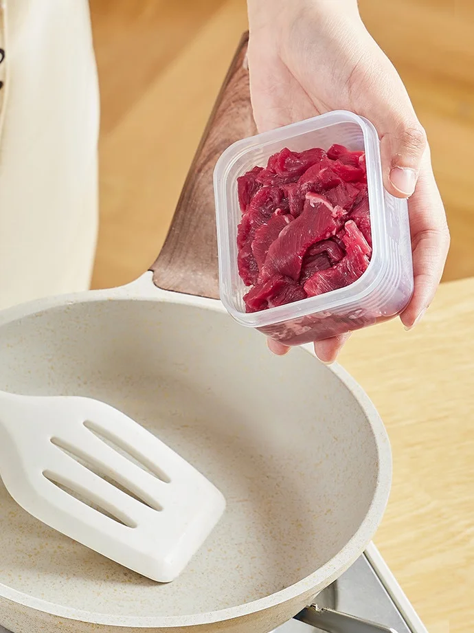 Прозрачный контейнер для хранения, заморозки продуктов, ланч-бокс, органайзер хранения мелких вещей