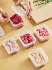 Прозрачный контейнер для хранения, заморозки продуктов, ланч-бокс, органайзер хранения мелких вещей