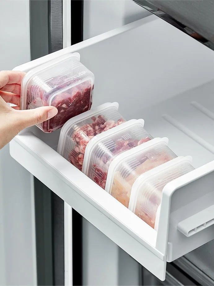 Прозрачный контейнер для хранения, заморозки продуктов, ланч-бокс, органайзер хранения мелких вещей