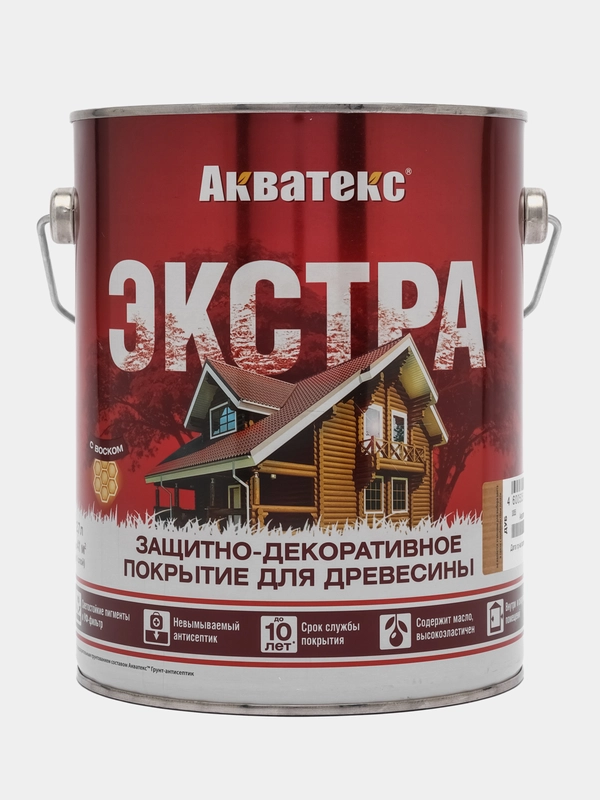 Акватекс Экстра, пропитка по дереву, цвет Дуб, 2,7 л
