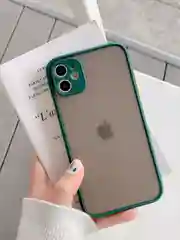 Зеленый чехол на iPhone (айфон) 11/12/X/XS/XR/XS MAX/Mini/13/15 Pro Max/про макс, пластиковый