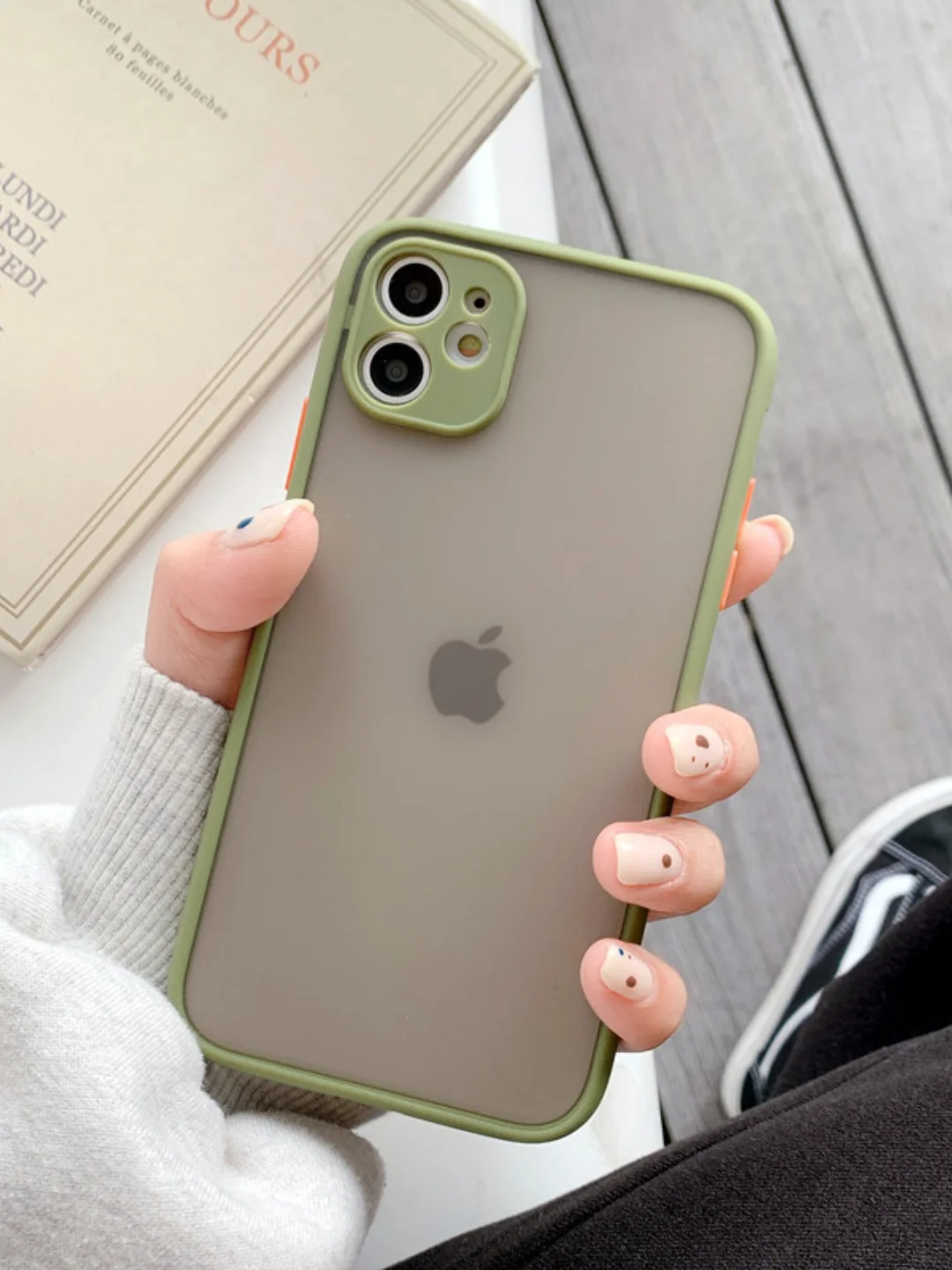 Хаки чехол на iPhone (айфон) 11/12/X/XS/XR/XS MAX/Mini/13/15 Pro Max/про макс, пластиковый