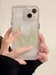 Белый чехол на iPhone 11/15/12/13/14/Pro Max/Plus (Айфон про макс) прозрачный, силиконовый