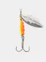 Серый блесна вращающаяся в расцветках Aglia Long Silver, на спиннинг, летняя, рыболовная