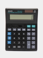 Калькулятор настольный Attache Economy 14-разрядный, черный