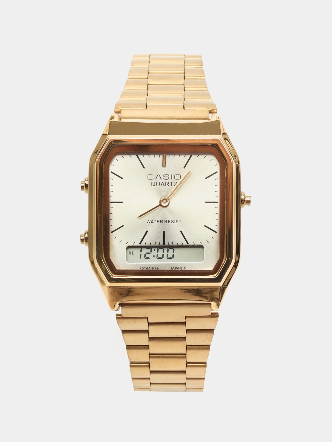 Золотой часы CASIO электронные комбинированные