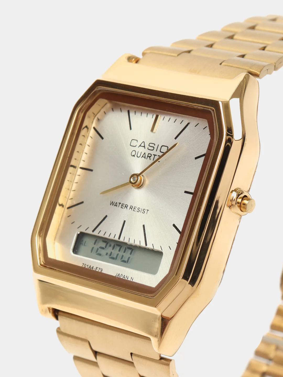 Золотой часы CASIO электронные комбинированные