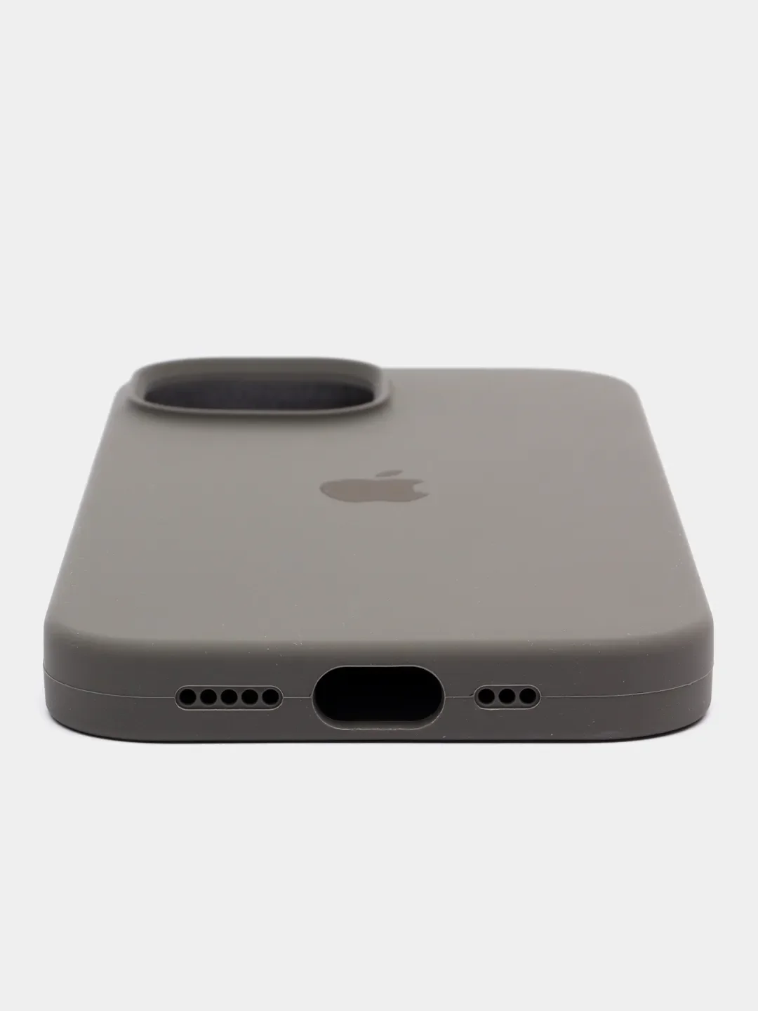 Бежевый apple iPhone 11, Айфон 11, чехол матовый Silicone case объемный с принтом для iPhone 11
