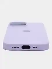 Аметистовый apple iPhone 13, Айфон 13 чехол матовый Silicone case обьемный с принтом для iPhone 13