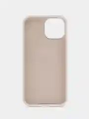 Белый apple iPhone 13, Айфон 13 чехол матовый Silicone case обьемный с принтом для iPhone 13