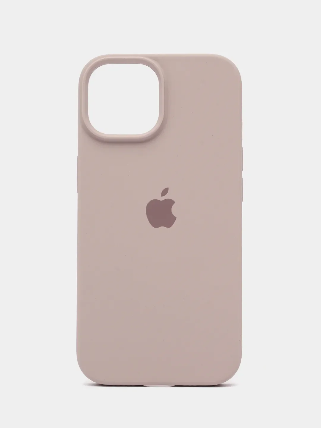 Коричневый apple iPhone 13, Айфон 13 чехол матовый Silicone case обьемный с принтом для iPhone 13