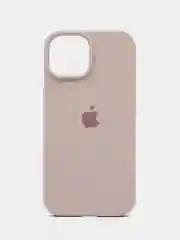 Коричневый apple iPhone 13, Айфон 13 чехол матовый Silicone case обьемный с принтом для iPhone 13