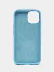 Голубой apple iPhone 11, Айфон 11, чехол матовый Silicone case объемный с принтом для iPhone 11