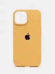 Горчичный apple iPhone 11, Айфон 11, чехол матовый Silicone case объемный с принтом для iPhone 11