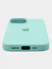 Красный apple iPhone 13, Айфон 13 чехол матовый Silicone case обьемный с принтом для iPhone 13
