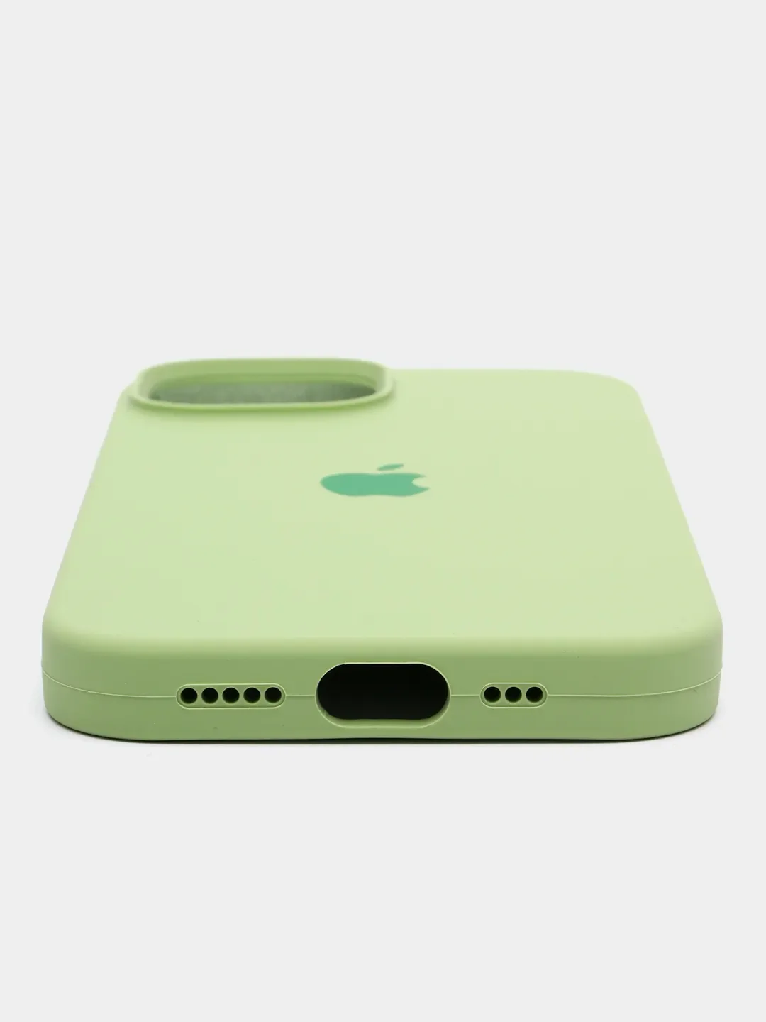 Оранжевый apple iPhone 13, Айфон 13 чехол матовый Silicone case обьемный с принтом для iPhone 13