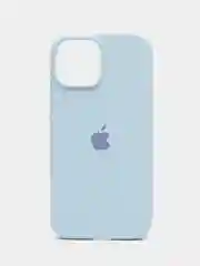 Пудровый apple iPhone 13, Айфон 13 чехол матовый Silicone case обьемный с принтом для iPhone 13