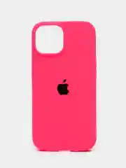 Пурпурный apple iPhone 13, Айфон 13 чехол матовый Silicone case обьемный с принтом для iPhone 13