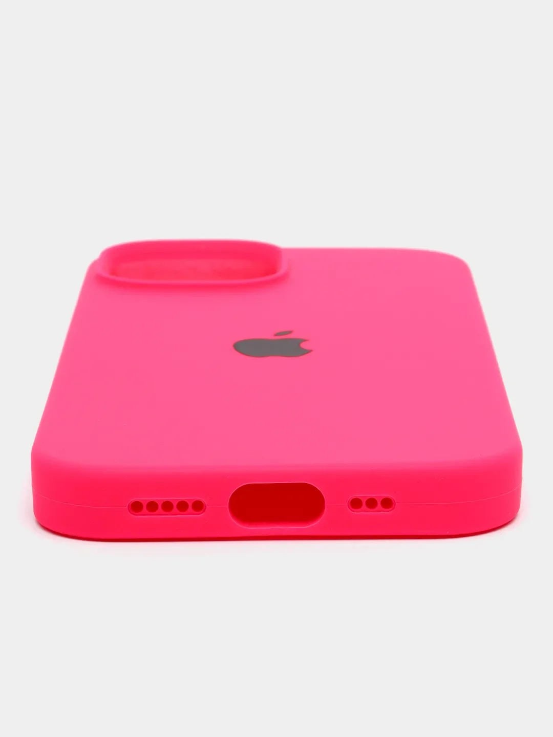 Пудровый apple iPhone 13, Айфон 13 чехол матовый Silicone case обьемный с принтом для iPhone 13