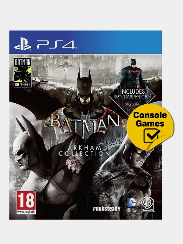 PS4 Batman Arkham Collection русские субтитры 2 диска и код (325-72251486)