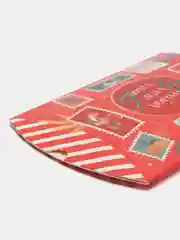 Красный коробка сборная Новогодняя, 11 х 8 х 2 см