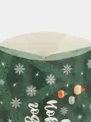 Зеленый коробка подарочная, новогодняя, 11 см х 8 см х 2 см