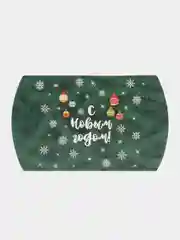 Зеленый коробка подарочная, новогодняя, 11 см х 8 см х 2 см