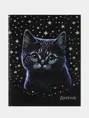 Дневник 1-11 класс ПИФАГОР "Котик", 40 листов, на скобе