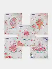Тетрадь Юнландия "Нежность", клетка, обложка картон, 12 листов, комплект 10 штук