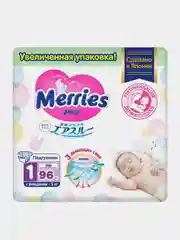 Подгузники для новорожденных Merries, 5 кг, 90+6 штук