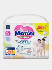 Подгузники-трусики для детей Merries,  размер XL, 12-22 кг, 24 штуки